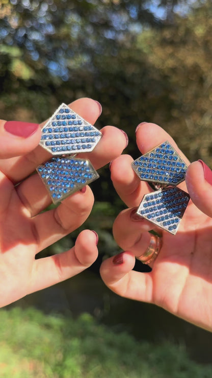 IKUO Paris – Geometrische Vintage-Ohrclips