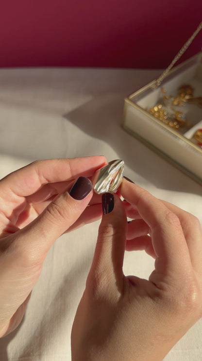 Lapponia Björn Weckström « Érosion » bague en argent vintage
