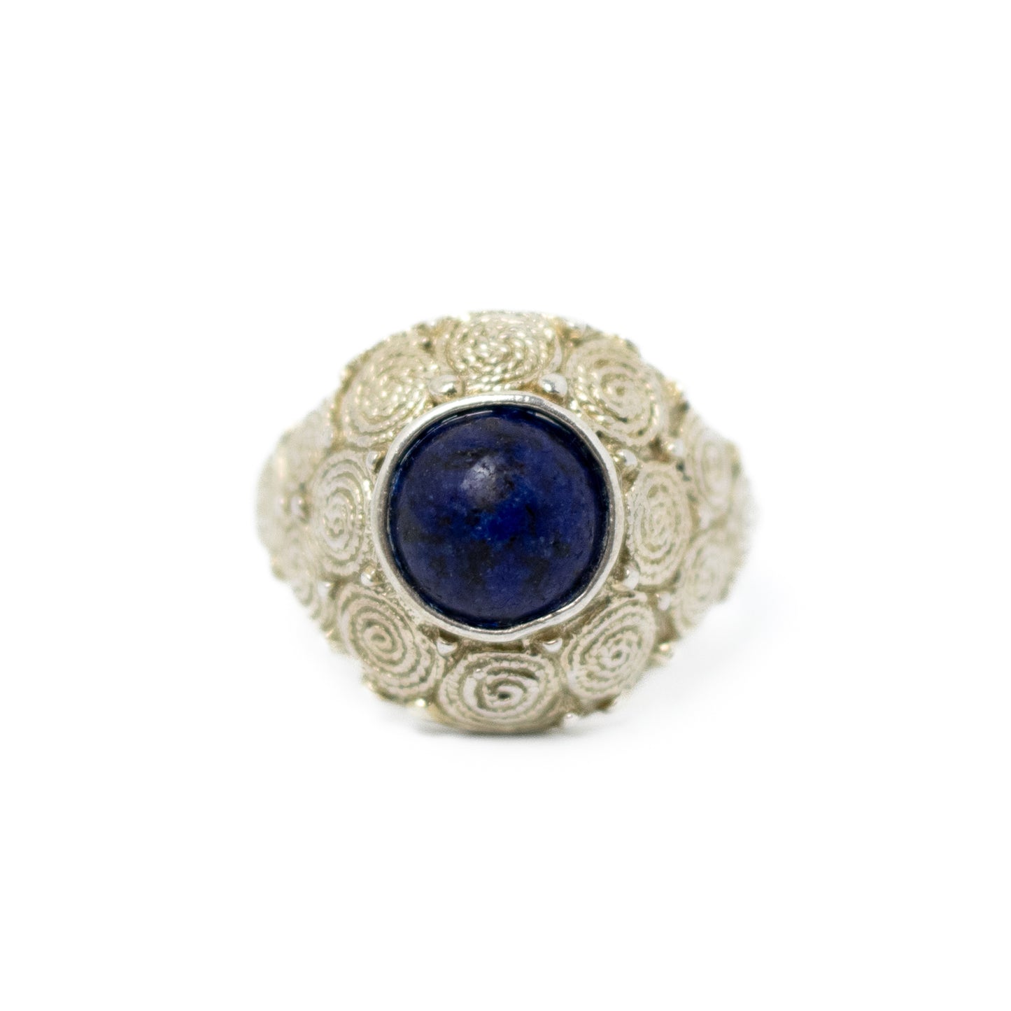 Theodor Fahrner Art Deco Silver Ring with Sodalite